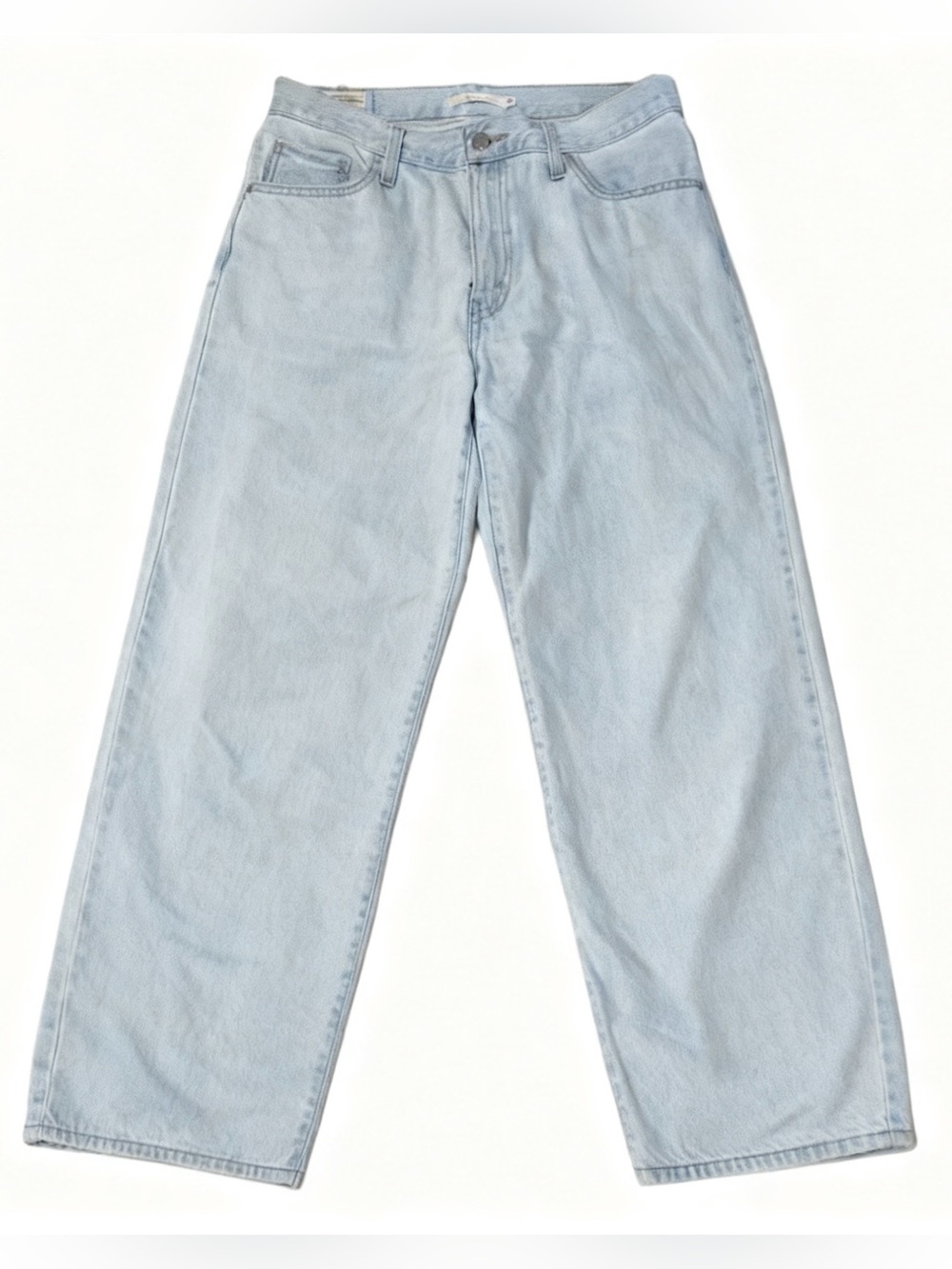Levi's Baggy Dad Light Blue Denim Button Detail Jeans For Women